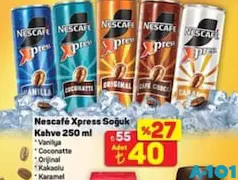 NESCAFE XPRESS SOĞUK KAHVE 250 ML fiyat ve kampanya bilgisi